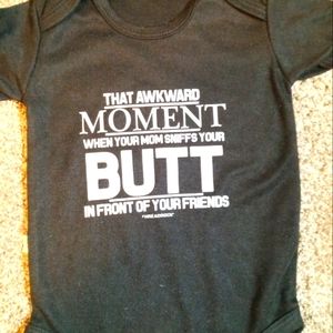 Baby 3-9 months mommy onesie NWT